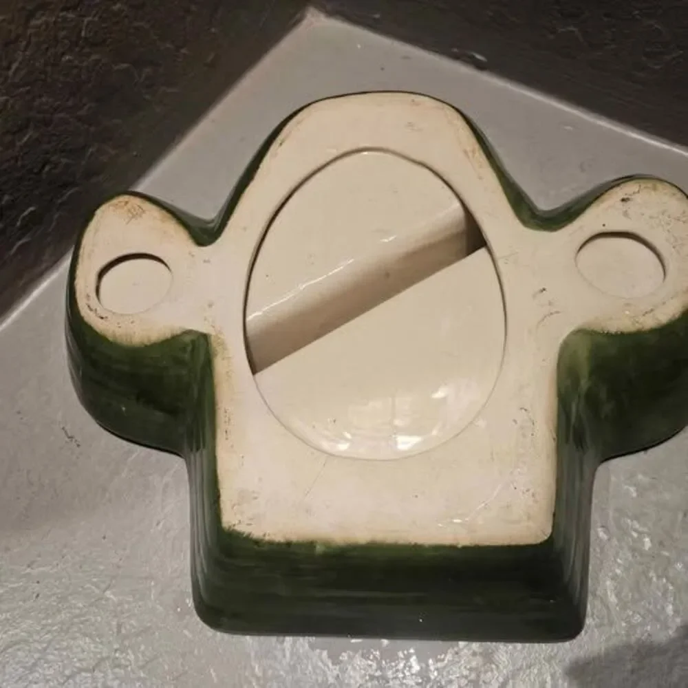 Ceramic Green Cactus Chip and Dip Tray 10/5